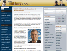 Tablet Screenshot of hiremilitaryblog.com